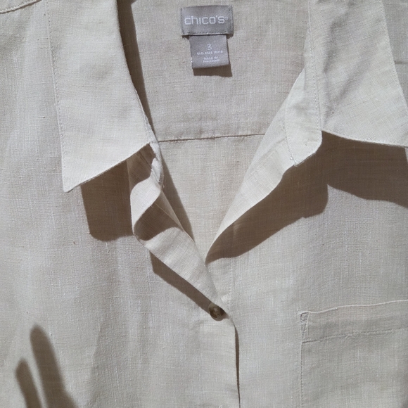 Chico's Linen Button Down - Picture 6 of 13